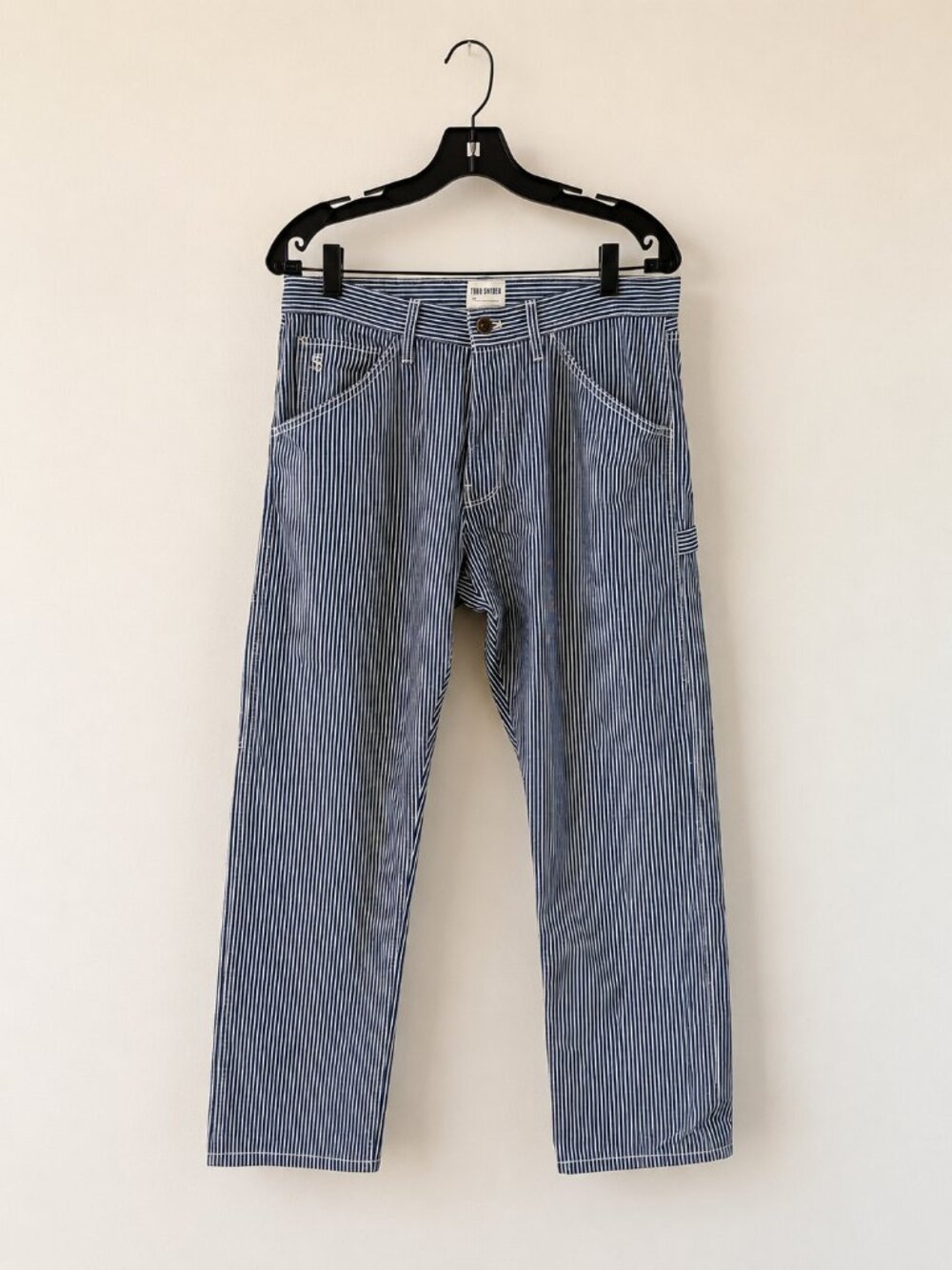 Todd Snyder Japanese Striped Denim Carpenter Pants